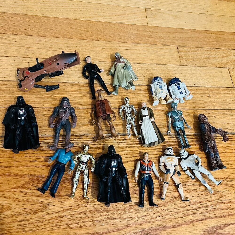 Vintage Lot of 90's Starwar Figures